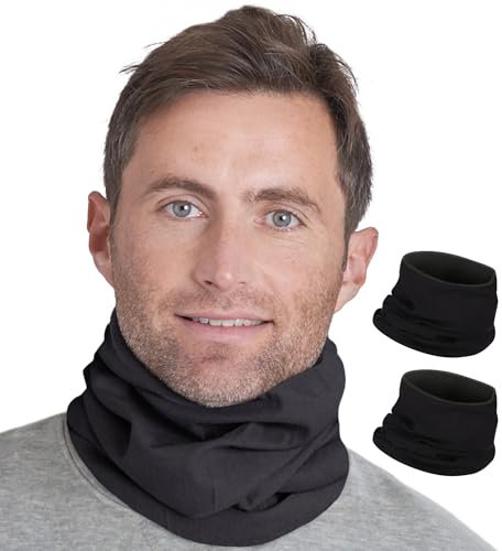 Tough Headwear 2er Set Schlauch Schal - 2x Schlauchschal für Damen und Herren - 2er Pack Loop Schal aus Polarfleece - Loopschal Halswärmer Set - Schlauchschal für den Winter
