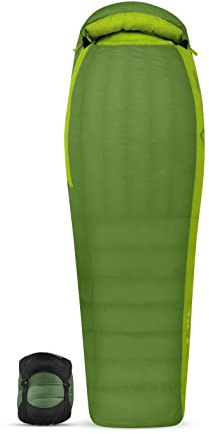 Saco DE Dormir - 750+ Fill Down Ascent AcIII - R Left Zip Color: Verde