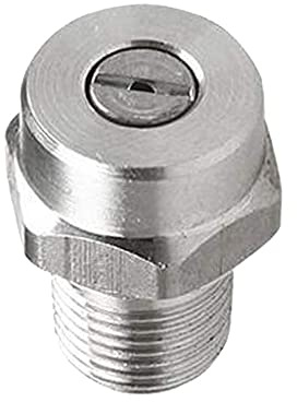 Powerful Tools Rostfritt stål silver högtryckstvätt jettvätt spraymunstycke 0,6 cm meg 25° fläkt jet storlekar 1,07/1,2/1,35 mm (030 (1,07 mm))