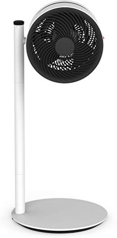 Boneco F220 Pedestal Fan Air Circulator, Powerful Standing Fan for Home, Adjustable Height, Silent Operation, 4-Speed Cooling, Floor Standing Fan for Bedroom, Living Room, and Office (White)
