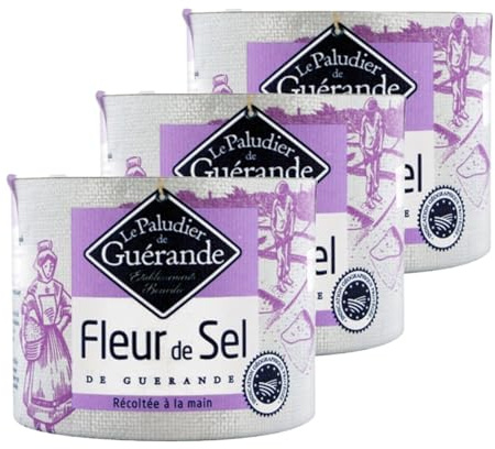 Lot 3x Fleur de sel de Guérande - Le Paludier de Guérande - boîte 125g