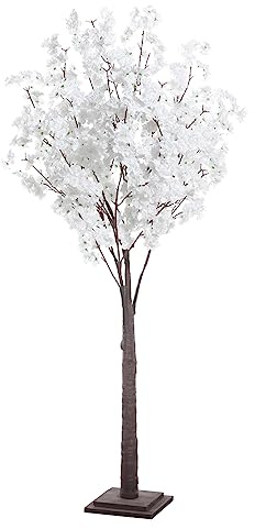 Kirschblüten-Kunstbaum 160 cm hoch weiß mit Standplatte Frühlingsdekoration Deko