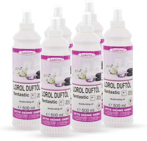 Lorito Lorol Fantastic Duftöl 6 x 500ml, Raumduft Spray für Toilette | Duftspray für Bad und WC, Lufterfrischer mit herrlichem Wohlduft, für ein angenehmes und frisches Raumklima
