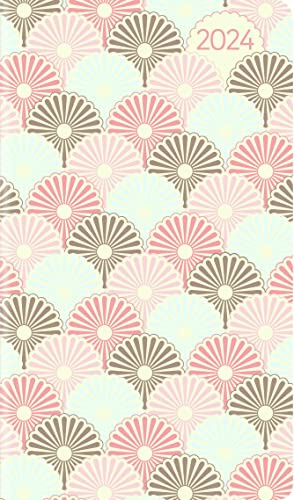 Ladytimer Slim Pastel Harmony 2024 - Taschen-Kalender 9x15,6 cm - Muster - Weekly - 128 Seiten - Notiz-Buch - Alpha Edition