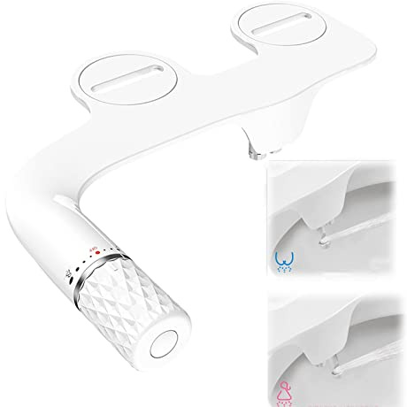RADAAB Bidet WC Aufsatz mit Bidet Funktion Dusch-WC Bidet Einsatz Aufsatz für Toilette Bidet Toilettenaufsatz mit selbstreinigende Doppel Düse Bidet Front und Heckreinigung