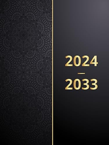 Kalender 10 JAHRE 2024-2033: Monatsplaner 120 Monate , mit Deutschlands gesetzliche Feiertage ,Festtag , Ereignisse , Kalender & Organizer -groß