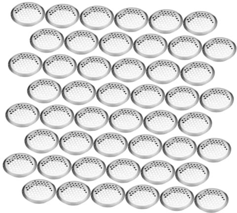 Warmhm 100stücke Rundes Lüftungsabdeckung Für Schranklüftungsgitter Metalllüftungsloch Schrankgitterlüftung Kleiderschranklüftungsloch Lüftungslöcher Für Schrankbox