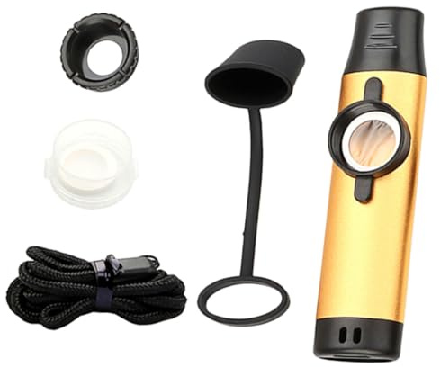 Toyvian Metall und Kazoo Instrument Tragbar für Erwachsene Bühneninstrumente Musikliebhaber Anfänger Bühnen-kazoo Kazoo Lernen