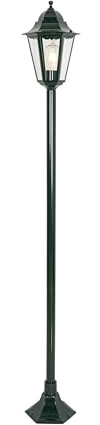 Qazqa classic-antique außen Laterne für den Garten - New Orleans - Grün, max. 60W, Geeignet für LED, 170cm, IP44