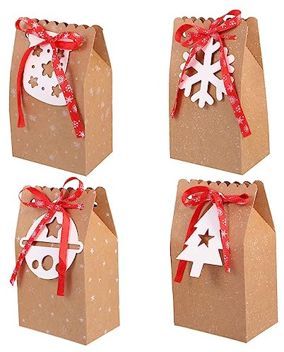 Anneome 12stücke Süßigkeitentüten Aus Kraftpapier Mit Verschlussband Geschenkverpackungstüten Für Party Snacks Kekse Obst Und Geschenke