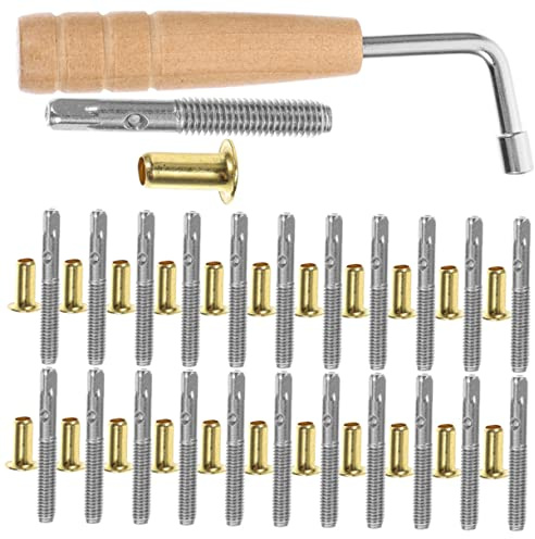 Leier Harfen Stiftnägel 1 Satz Instrumententeil für Leierharfen | Holz und Metall, Leicht zu Montieren, Hohe Zuverlässigkeit, 1 Satz, Schlichtes Klassisches Design