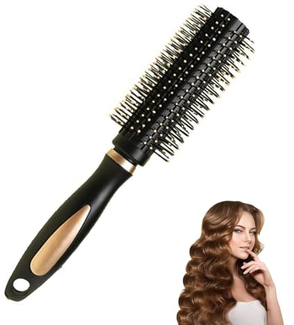 Hair Brush, Micro Radial Hairbrush Professional Round Barrel Curling Brush Anti Static Blow Dry Hair Brush Radial Hairbrushes for Blow Drying Hair Styling Tools Women for Styling Drying Curling