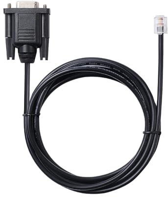 Hwmsza Automation Programming Cable RS232 Serial to RJ12 6P6C for C-more Micro Panels CLICK CPUs Do-more H2 Series CPUs DiretLOGIC CPUs(2.98m,DB9 RS232-RJ12)