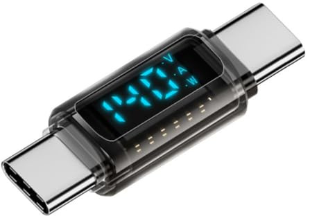 chenyang Adaptador de pantalla digital USB C, USB 4.0 tipo C macho a hembra, 40 Gbit/s, 8 K a 60 Hz, transferencia de datos PD 140 W, carga rápida, medidor de potencia, adaptador convertidor