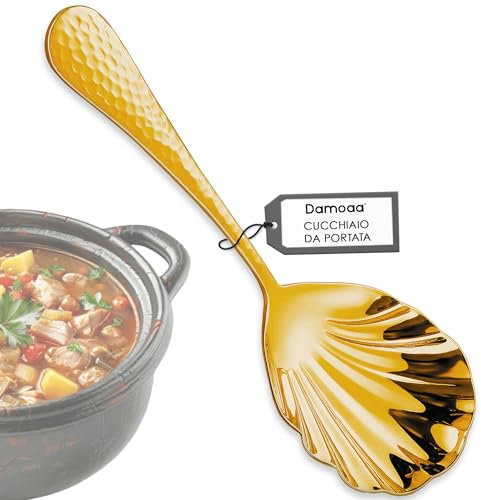 Cucchiaio da portata per servire acciaio inox design moderno e sofisticato ideale per la cucina e la sala da pranzo durata ed eleganza superiori cucchiaio dorato cucchiaio da cucina