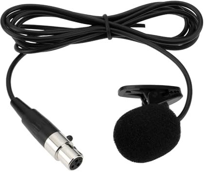 Create idea 1 x 3-poliges Lavalier-Ansteckmikrofon mit Mini-XLR-Klinke, kompatibel mit Pyle, kompatibel mit Phenyx Pro, kompatibel mit WENWEN, kompatibel mit FIFINE