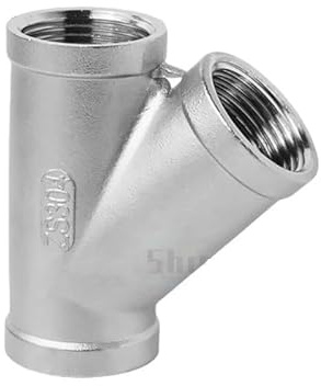 1 pieza BSP macho + hembra roscado 3 4 5 vías T YX accesorio de tubería 1/4 3/8 1/2 3/4 1 2 roscado SS304 acero inoxidable multifunción(1l2 BSP)
