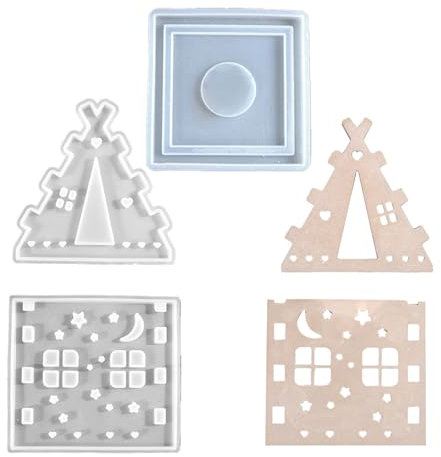 Molde de silicona reutilizable para candelabros de camping individuales para proyectos de hogar y eventos al aire libre