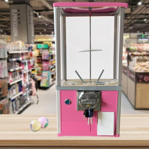 Mynt Godisautomat, Retro Godisautomat, Klassisk Godisautomat Pink-26 * 29 * 53cm