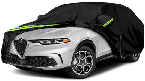 Telo Copriauto Sostituzione per Alfa Romeo Tonale 2022-2025, Copertura Auto Protettiva Dell'auto, Telone per Auto Garage Completo Impermeabile Strisce Riflettenti Completo