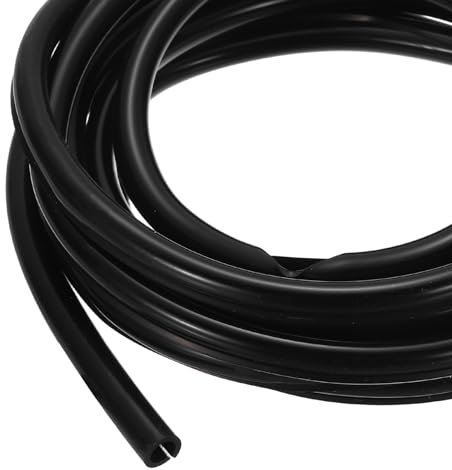 sourcing map 3 m Split Silicone Cable Sleeve Tubing, ID 6mm Black Split Silicone Tube Cord Organizer Wire Shielding Sheathing Wrap for USB Charge Power Cord Audio Video Cable
