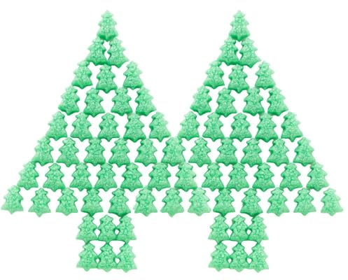 Verpackungschips Grün Tannenbaum Bio | aus Maisstärke | 100% biologisch abbaubar und kompostierbar Füllchips Polsterchips Polstermaterial Füllmaterial (100)