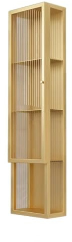 Armadietto portaoggetti da parete salvaspazio per bagno con porta in vetro e telaio in ferro sopra la toilette trucco e dispensa nizer per piccoli bagni