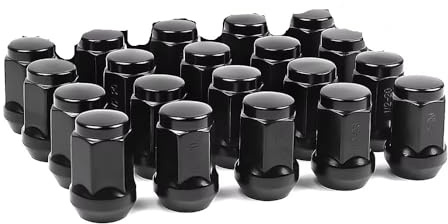 Radbolzen Kompatibel Mit Dodge Für Ram 1500 Für Nitro 2007-2011 1-2-20 Geschlossene Schwarze Radmuttern