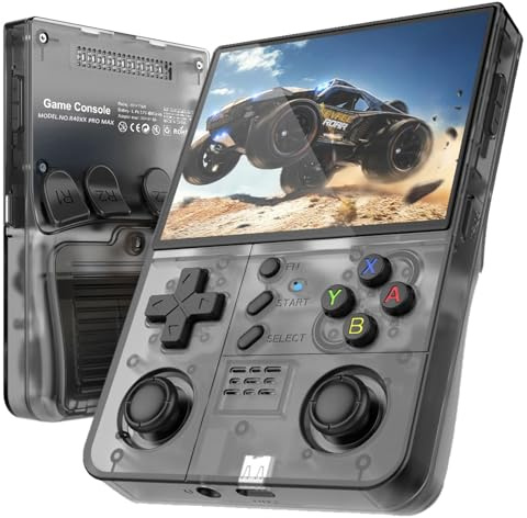 Retro Gaming sur Console-R40xx -Pro Max Console de Jeux Vidéo Rétro -15000+ Jeux avec Système Linux Open Source, Console de Jeu Portable avec écran IPS (64GB Noir_Rétrogaming Portable sur Console)