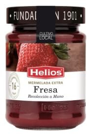 Spanish Extra Strawberry Jam Bundle - Pack of 3 x 340g Glass Jars - Made with Whole Mediterranean Strawberries - High Fruit Content