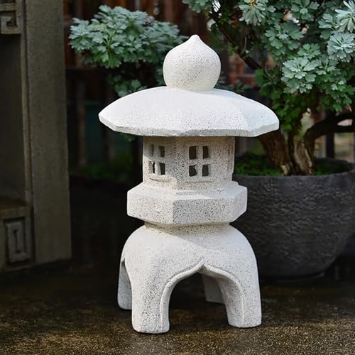 Japansk stenlykta för trädgård, zen asiatisk dekor inomhus utomhus landskap torn balkong uteplats