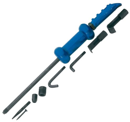 Draper Tools Gleithammer-Set (10-teilig) | Hochleistungs-Lagerabzieher mit 470 mm Schaft (2,3 kg), Kfz-Naben- und Lagerabzieher-Set mit Haken und Adaptern