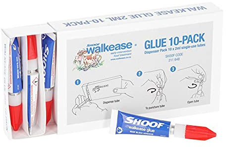 Kerbl 16486 Ersatzkleber für Walkease, 2ml Volumen, 120 Stück