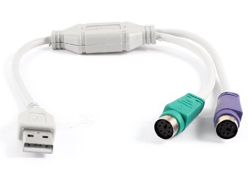 sourcing map PC USB vers PS/2 Souris Clavier Répartiteur Câble Adaptateur Convertisseur 31cm