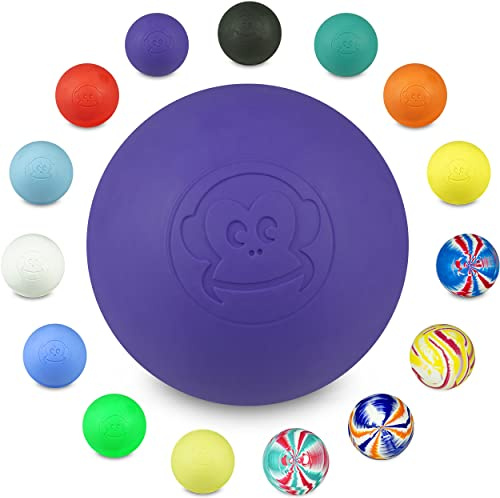 Captain LAX Massage Lacrosse Ball Original, Faszienmassage, 6 cm | Robuster Massageball aus Hartgummi, für Triggerpunkte und Muskelverspannungen
