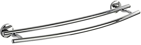 WENKO Handtuchstange Duo Cuba Glänzend, Handtuchhalter, Doppelstange