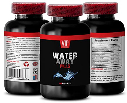 Urinary tract support - WATER AWAY DIURETIC PILLS - Watermelon, Dandelion, Paprika, Potassium, diuretics for water retention in legs and feet, diuretics water pills, diuretic supplements, 1B 60 Caps
