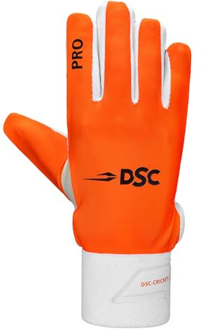 DSC 1501488 Pro Chamios Leather Cricket Wicket Keeping Inner Gloves for Mens | Leather Palm Gloves | Faster Sweat Absorbtion | Comfort Fit | Kit for Men and Boys | Multicolor