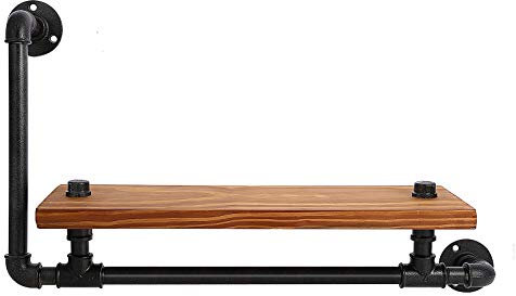 HCDMRE Vintage Regal Industrial, Schweberegale, Regale Ablagen, Wandregal, Industrial Style Pipe Display Rack, Retro Iron Wandmontage Bücherregal, Pipe Shelves Creative Vintage Living Room Shelves