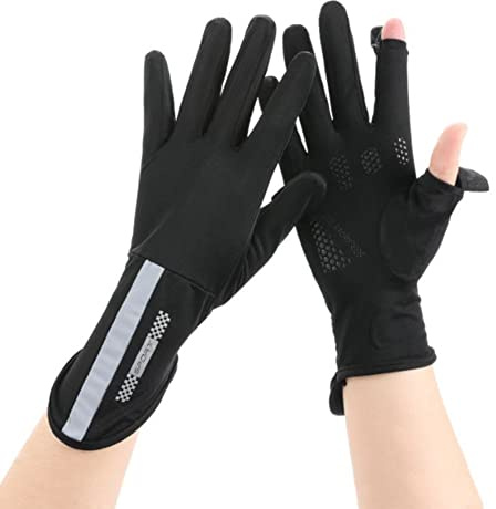 UV Schutz Handschuhe Sommer Damen Fahren Handschuhe Bequem Rutschfest Fahrradhandschuhe Sonnenschutz Handgelenk Handschuh Kühlung Atmungsaktiv Elastisch Sommerhandschuhe für Outdoor Autofahren