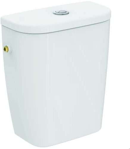 Ideal Standard - Eurovit Cassetta entrata laterale completa di batteria doppio scarico (6/3 litri). Da abbinare ai vasi T355001 oppure W327801 da ordinare separatamente, Bianco