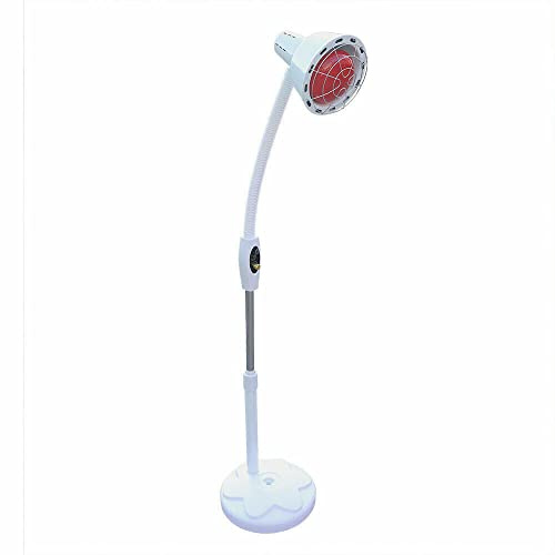 Kathring Infrared Light, 275W 50-60 Hz Near Red Light Heat Lamp Pain Red Standing Lamp Set for Body Pain
