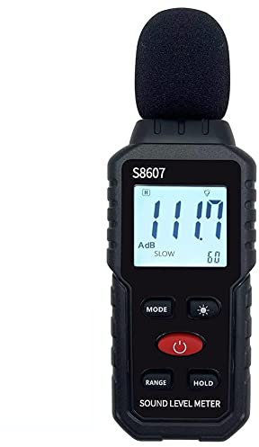 Lrtzizy Compteur de son numérique, Compteur sonore pour de classe Home Street, DB 30-130DBA pour mesurer le bruit, lecteur de décibels de bruit