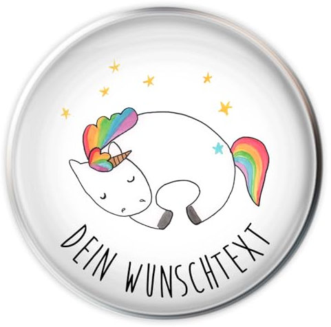 Mr. & Mrs. Panda Waschbeckenstöpsel selbst gestalten Einhorn Nacht - Personalisierte Geschenke, Waschbecken Stöpsel, individuell gestaltbar, Unicorn, Geschenk, Personalisierter, Einhörner, Traum