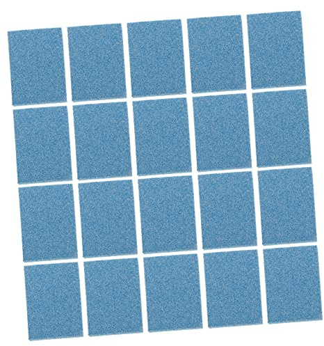Healeved Lima de Esponja para Uñas, Pulidor y Bloque de Limado, 50 Piezas, Azul, para Uñas Acrílicas, Uso en Salón y Casa