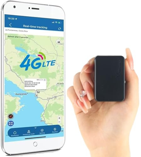 4G Mini Localizzatore GPS per Auto con Scheda SIM 1500mAh Batteria 60 Giorni di Standby Magnetico Micro GPS Tracker Spia Dispositivo Antifurto Impermeabile Localizzatore per Veicoli Moto 4G TK903