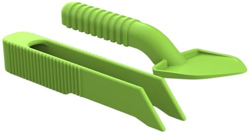 Zuasdvnk Reptilienzange, Futterpinzette für Reptilien | Reptilienschaufel Eidechsen-Futterspender,Streuschaufel, Reptilienbox-Reinigungswerkzeug, Einstreu-Eckschaufel für Geckos, Einsiedlerkrebse,