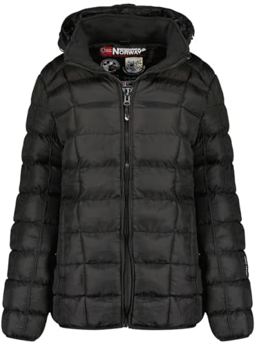 Geographical Norway Babette Lady Short, Parka de mujer Mujer, Noir,