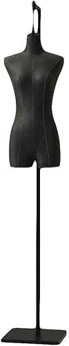 SUNMME Schaufensterpuppe, weiblich, Hängepuppe, Modell, Schaufensterpuppen, Torso, Körper, Büsten, Kleidung, Schneiderpuppe, Schmuckdisplay, höhenverstellbar, schwarz (schwarz, Einheitsgröße)