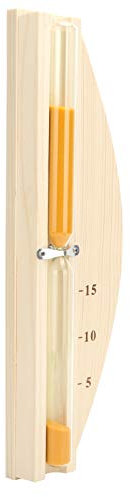 Reloj de para sauna, reloj de para sauna, 15 minutos, para sala de sauna, reloj de arena, de cristal montado en la pared